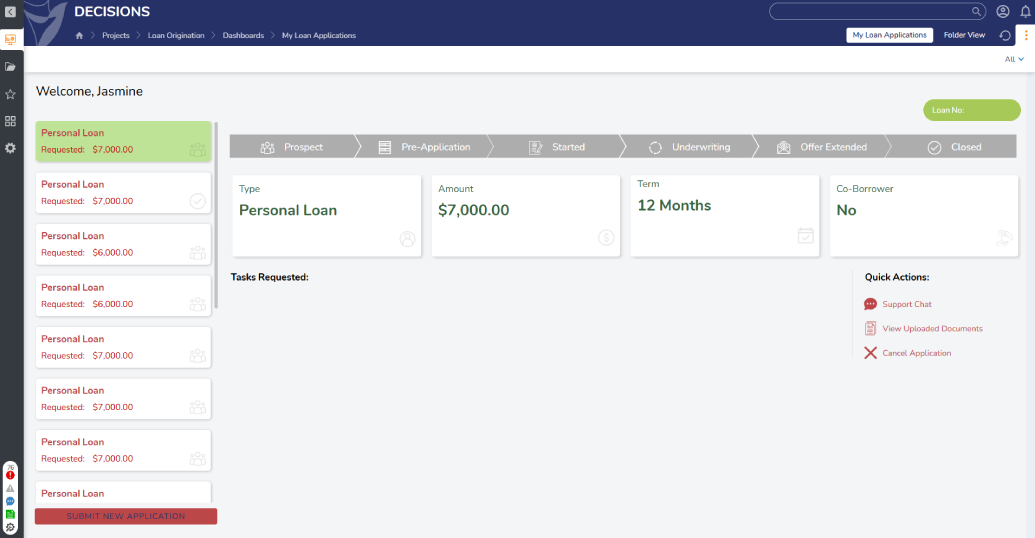 Decisions dashboard 3
